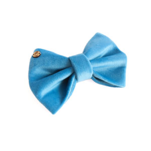 Baby Blue Velvet Bow Tie