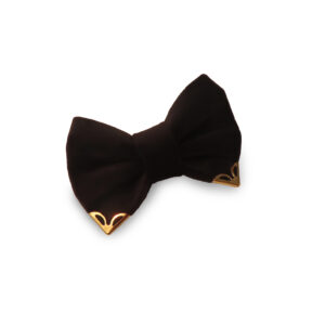 The Bond Gold Velvet Bow Tie