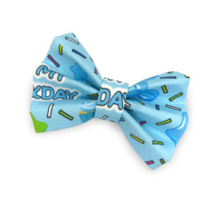 Blue – It’s My Barkday Bow Tie